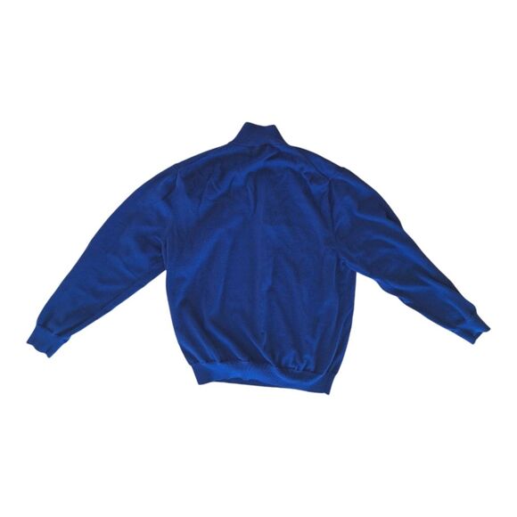Jos A Bank Signature Collection Pima Cotton Sweater Blue 1/4 Zip Men's size XL - Picture 2 of 15